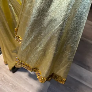 Gold Sequin and Satin Gown thumbnail 2