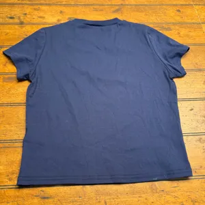 edikted‎ navy blue graphic tee cocktail glass stay tuned women's size large thumbnail 5