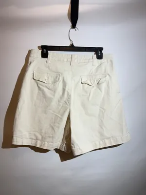 Banana Republic Ivory High Rise Pleated Tailored Bermuda Shorts Size 10 thumbnail 3