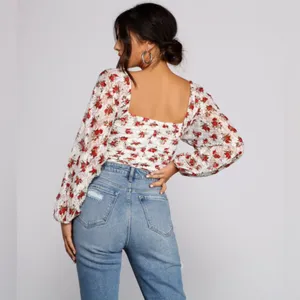 Windsor Lace and Love Floral‎ Corset Tie Up Bodysuit thumbnail 6
