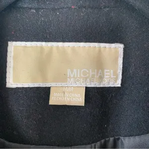 Michael Kors Black Wool Blend Peacoat Size Medium thumbnail 4