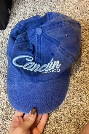 cancun mexico hat Blue thumbnail 1