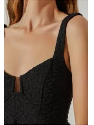 Astr The Label Wylla Underwire Body-Con Black Midi Dress with Side Slit S $99 thumbnail 5
