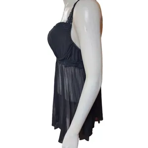 Dentelle Black Mesh Babydoll (XL) thumbnail 3