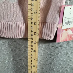 1596 | NWT Megan Moroney Cloud 9 Pink‎ Knit Lounge Set Shorts XXL thumbnail 5
