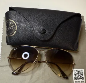 Ray-Ban Sunglasses Aviator Gold Frame Brown Polarized Lens thumbnail 1
