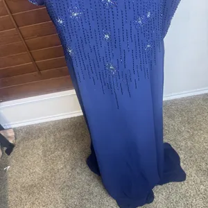 Sylvia Ann Formal Dress Navy Blue Long‎ Beaded Mother Of The Bride Groom XL thumbnail 5