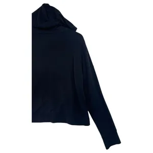 Beyond Yoga Hoodie Womens Medium Black Cropped Pullover Sweatshirt Modal USA thumbnail 10