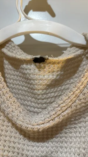 Short Sleeve Sweater Tan thumbnail 3