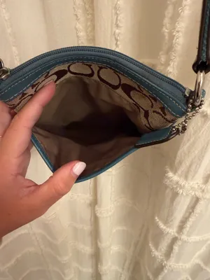 Coach Brown and Blue Crossbody Bag thumbnail 8