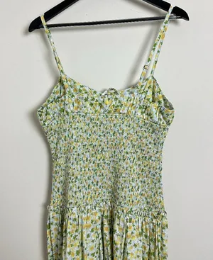 FREE PEOPLE Lavender Daze Dress in Green Combo Size Medium NWT thumbnail 10