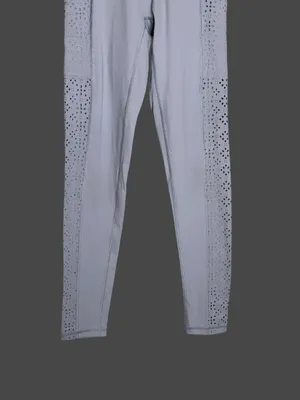 aerie High-Rise Laser-Cut Leggings — Light Gray thumbnail 5