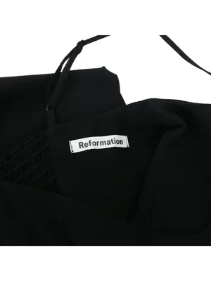 Reformation Gilda Jumpsuit Black Sleeveless Wide Leg 6 thumbnail 11