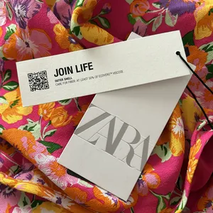 Zara Women’s Spring Pink Orange‎ Purple Floral Wrap Side Tie Skirt Size Small thumbnail 10