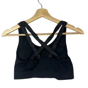 Puma Black Logo Cross Back‎ Athletic Sports Bra S thumbnail 2