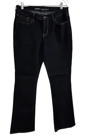 Old Navy Curvy Profile Mid Rise Bootcut Dark‎ Wash Denim Jeans Size 10 Regular thumbnail 1