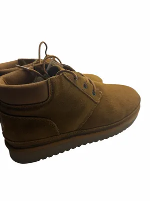 UGG Koolaburra Women's Suede Lace-Up Tan Ankle Booties Faux Fur Lining Size 8 thumbnail 2