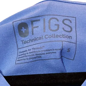 Figs Women's Light Blue V-Neck Scrub Top thumbnail 7