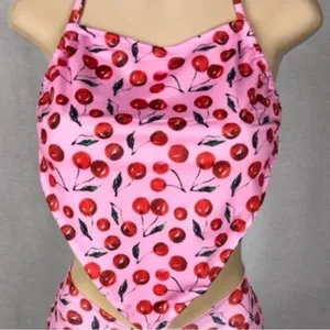 Zuliana Size Small Cherry Print Bandana Style Top. New With Tags. thumbnail 1
