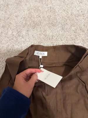 brown shorts with belt thumbnail 4