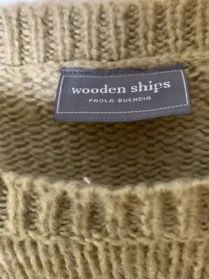 Wooden Ships lightning bolt sweater women's size medium large thumbnail 3
