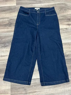 Torrid Belle Isle Crop Wide Leg Dark Wash Jeans Women’s 16 thumbnail 1