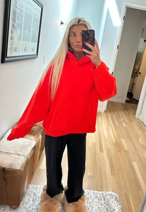 Lululemon Steady State Oxford Red Hoodie thumbnail 1