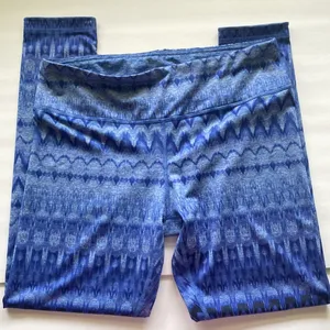 90 Degree by Reflex blue dye print ankle athletic leggings, size XL thumbnail 3