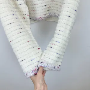J.Crew Cropped Lady Jacket Marled Yarn Heather Ivory Wool Blend Preppy M NWT thumbnail 11