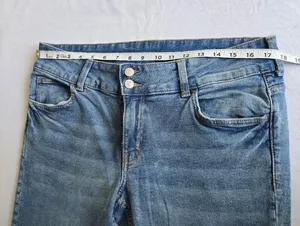 Divided Angelic Denim Women's Light Blue Straight Leg Jeans Size 12 thumbnail 3