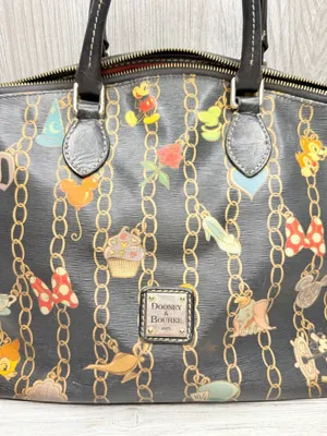 Vintage retired Disney Parks Dooney & Bourke Charms Tote Bag purse thumbnail 2