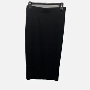 Universal Threads Womens‎ Knit Pencil Skirt Black Ribbed Midi Small F16804866 thumbnail 2