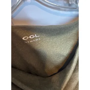 OGL Olive Green Stretch Linen Cowl Neck Tank Top Size S New thumbnail 4