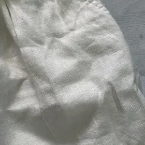 LOFT 100% Linen White High Waist Belted Skirt Size L thumbnail 3