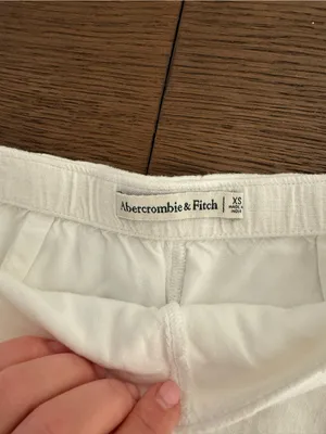 Abercrombie & Fitch Linen White Mini Skirt thumbnail 2