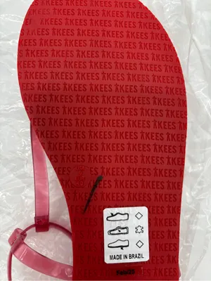 Limited-edition TKEES X J.Crew jelly sandals Vintage Red thumbnail 5