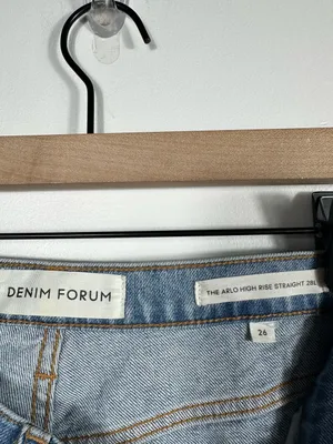 Aritzia Denim Forum Arlo High Rise Straight‎ 28L Jeans Size 26 thumbnail 10