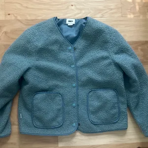 Obey Teal Blue Sherpa Jacket thumbnail 1