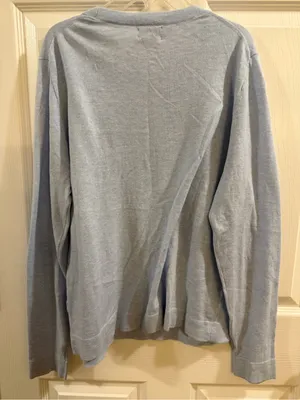 J. Crew Pale Blue Teddie Crewneck Sweater thumbnail 5