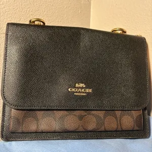 Coach Black and Brown signature Crossbody Bag thumbnail 2