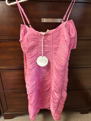 Pink Bow Mini Dress thumbnail 4