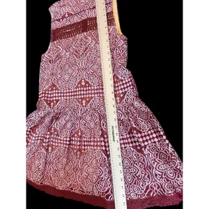 Lulus Sleeveless Cranberry Cream Laced Overlay A-line Fit & Flare Dress S thumbnail 8