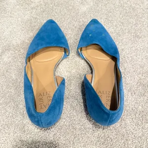 Naturalizer Blue Suede Flats thumbnail 4