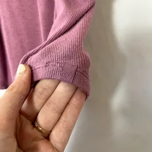 Lululemon pink tank top workout women's size 4 modal and elastane lightweight thumbnail 5