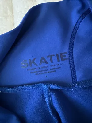 Skatie Royal Blue High-Waist Bike Shorts thumbnail 4