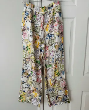 Anthropologie Maeve The Brooklin Printed Wide-Leg Pull-On Pants,Size S thumbnail 9