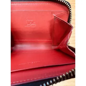 Christian Louboutin‎ Panettone Spikes Coin Zip Around Wallet In Black Pre-owned thumbnail 14