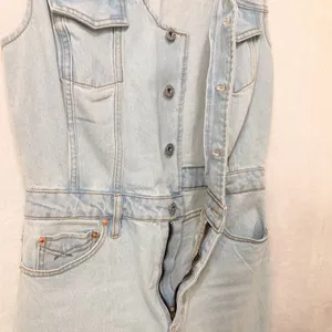 Unpublished Wyatt Twin Flame Denim Maxi Dress Size Medium thumbnail 11