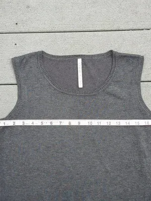 Leo & Nicole Sleeveless Sweater | Gray Sweater Vest | Gray Sweater Tank thumbnail 9