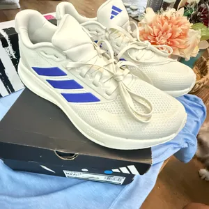 Adidas Run Falcon 5 Running Shoe White Sneaker Footwear Trainers Mens Size 10.5 thumbnail 1